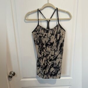 Lululemon Power Y Tank Top Size 6 Marble Tie Dye